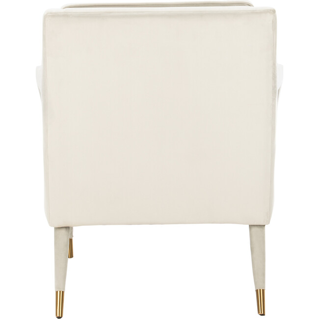 Mara Tufted Accent Chair, Cream - Nursery Chairs - 5