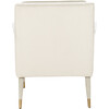 Mara Tufted Accent Chair, Cream - Nursery Chairs - 5