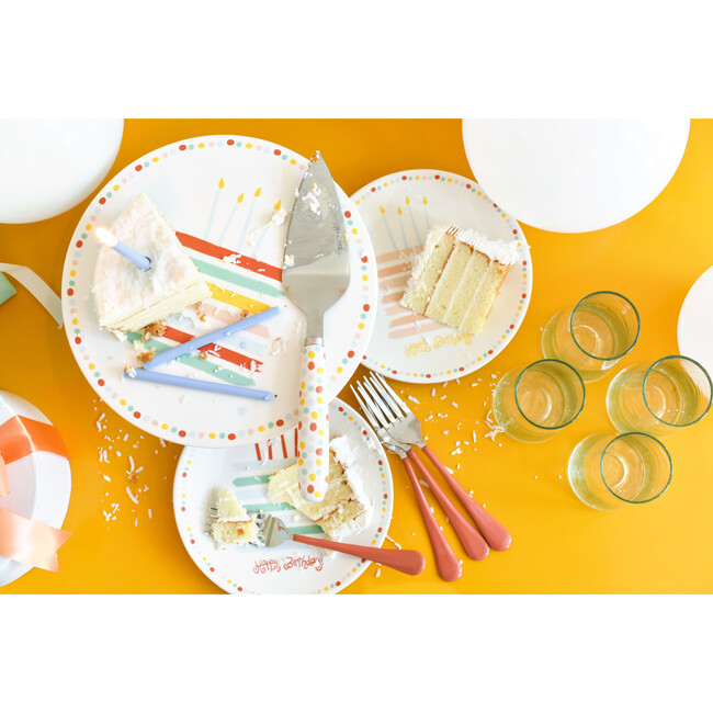 Happy Birthday Cake Plate, Blue - Accents - 3