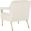 Mara Tufted Accent Chair, Cream - Nursery Chairs - 6