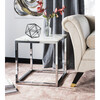 Bethany Square End Table, White/Gold - Accent Tables - 6