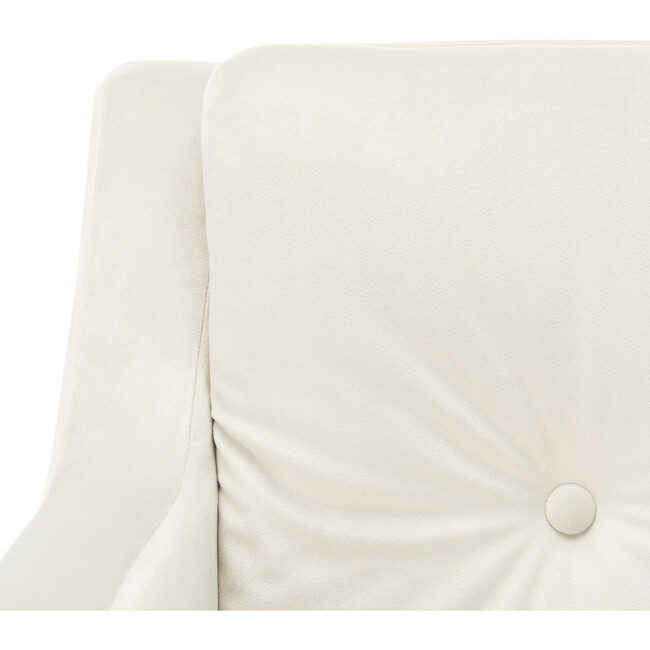 Mara Tufted Accent Chair, Cream - Nursery Chairs - 7