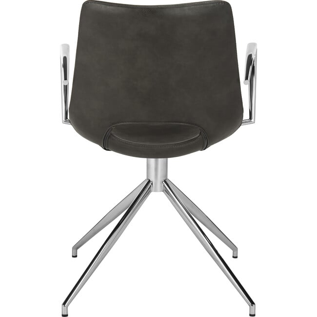 Dawn Swivel Chair, Grey - Desk Chairs - 6