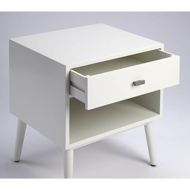 Sheldon Side Table, Glossy White - Accent Tables - 2