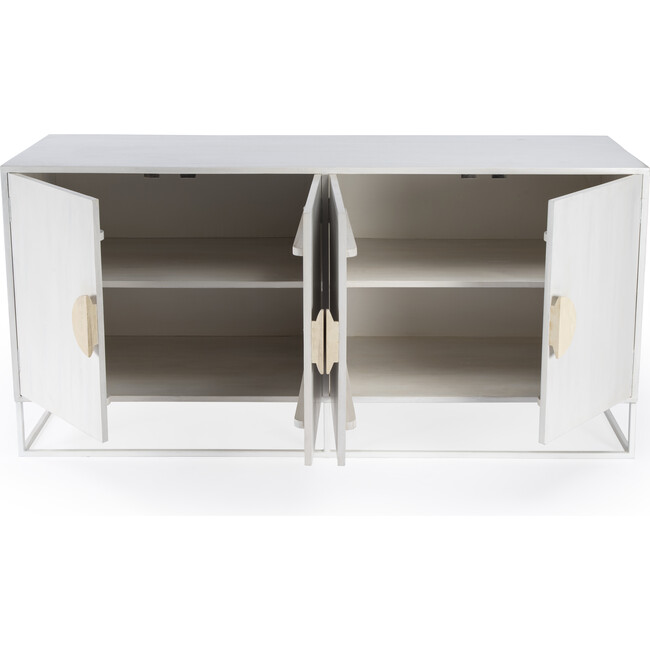 Lennasa Wooden Dresser, White - Dressers - 3