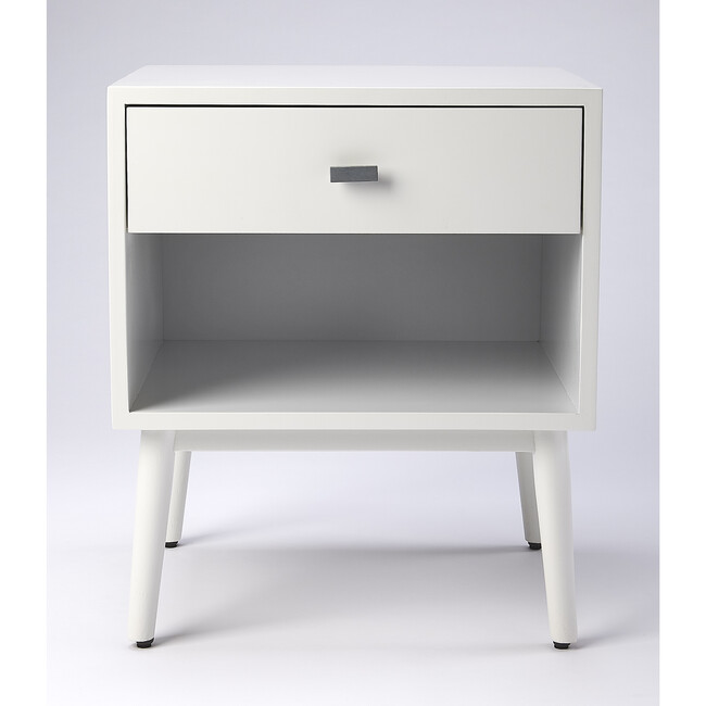 Sheldon Side Table, Glossy White - Accent Tables - 3