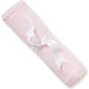 Simple Stripe Blanket, Pink - Blankets - 1 - thumbnail