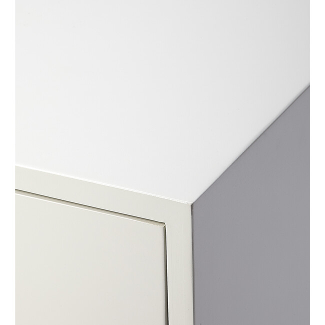 Sheldon Side Table, Glossy White - Accent Tables - 5