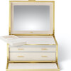 Luxe Shagreen Jewelry Box, Dove - Accents - 2 - thumbnail