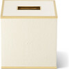 Classic Shagreen Tissue Box Cover, Cream - Accents - 1 - thumbnail