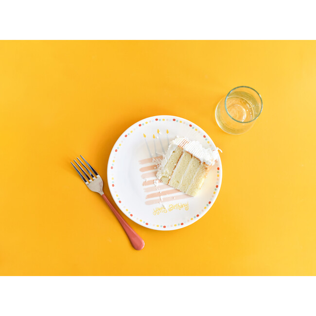Happy Birthday Cake Plate, Blush - Accents - 2