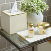 Classic Shagreen Tissue Box Cover, Cream - Accents - 2