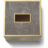 Classic Shagreen Tissue Box Cover, Chocolate - Accents - 4