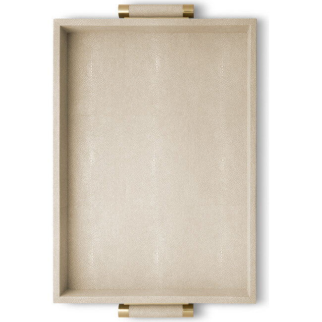 Classic Shagreen Serving Tray, Wheat