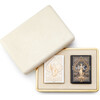 Shagreen Card Case, Cream - Accents - 2