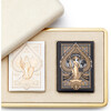 Shagreen Card Case, Cream - Accents - 3