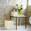 Classic Shagreen Tissue Box Cover, Cream - Accents - 6
