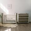 3 Piece Organic Knit Nursery Bedding Set, Desert Mist - Crib Sheets - 2