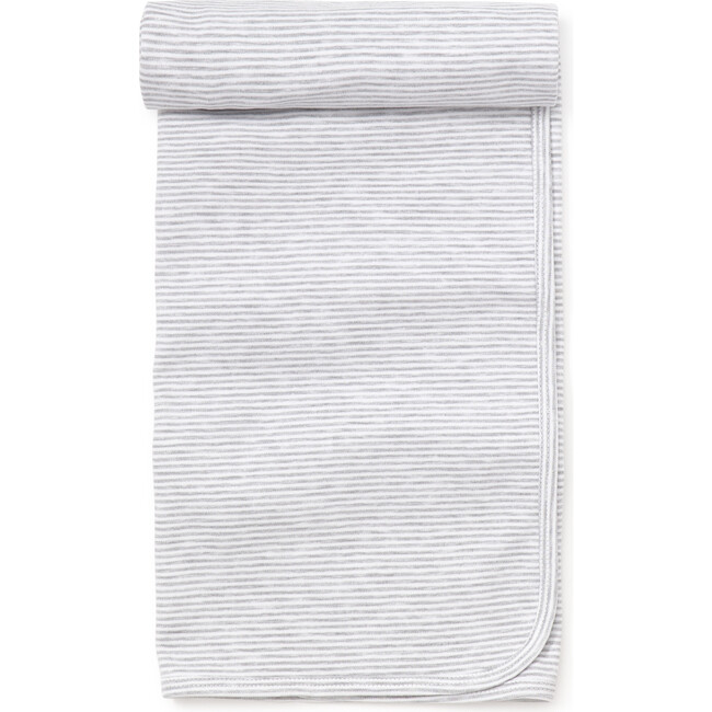 Essentials Striped Blanket, Grey