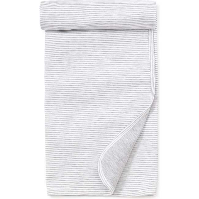 Essentials Striped Blanket, Grey - Blankets - 3