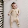 3 Piece Organic Knit Nursery Bedding Set, Desert Mist - Crib Sheets - 7