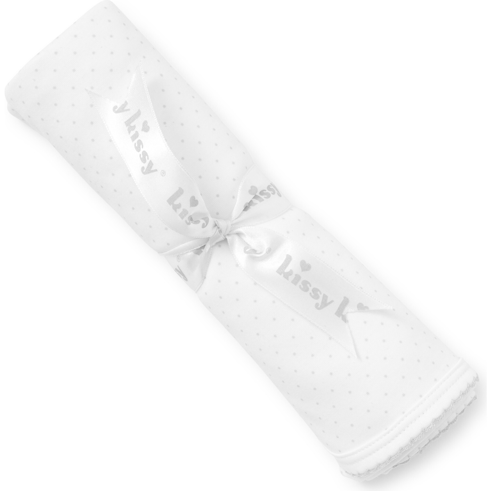 New Dots Blanket, White/Grey - Blankets - 1