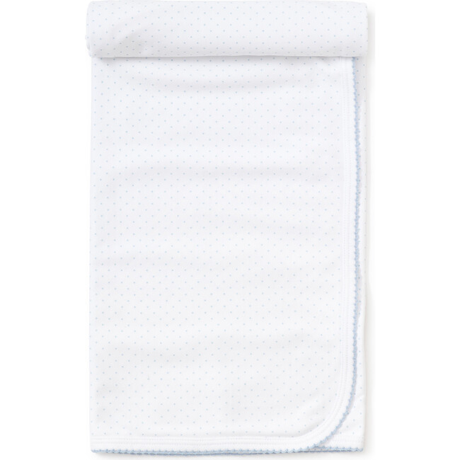 New Dots Blanket, White/Blue - Blankets - 2