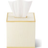Classic Shagreen Tissue Box Cover, Cream - Accents - 9