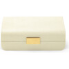 Modern Shagreen Small Jewelry Box, Cream - Accents - 1 - thumbnail