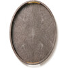 Modern Shagreen Cocktail Tray, Chocolate - Accents - 1 - thumbnail