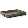 Classic Shagreen Serving Tray, Chocolate - Accents - 1 - thumbnail
