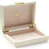 Modern Shagreen Small Jewelry Box, Cream - Accents - 3