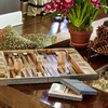 Shagreen Card Case, Chocolate - Accents - 3