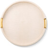 Carina Shagreen Small Round Tray, Bisque - Accents - 1 - thumbnail