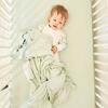 3 Piece Organic Knit Nursery Bedding Set, Succulent - Crib Sheets - 7