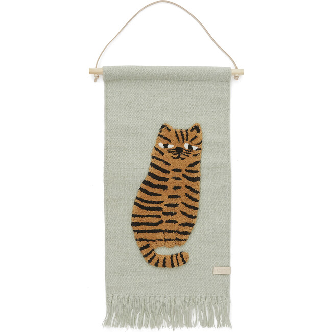 Tiger Wall Hanging, Blue/Orange - Wall Décor - 1