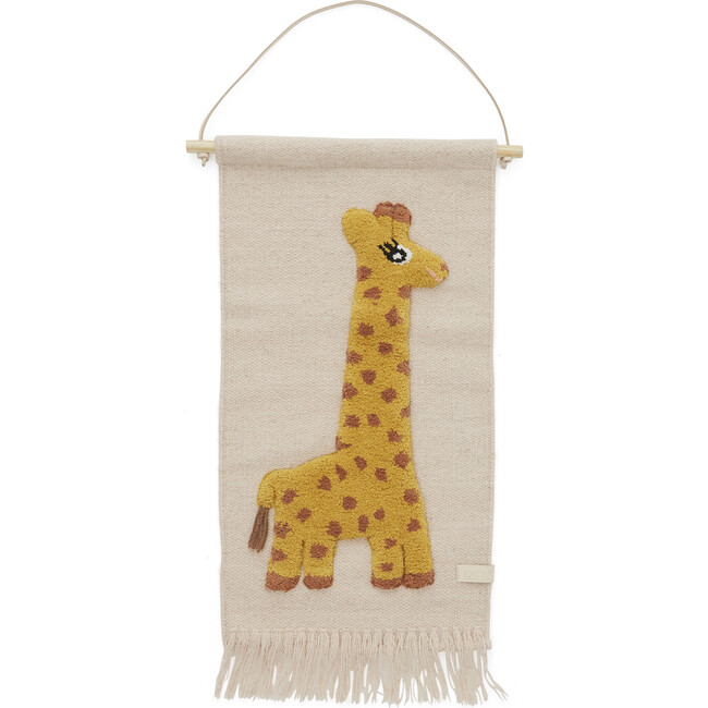 Giraffe Wall Hanging, Rose/Yellow