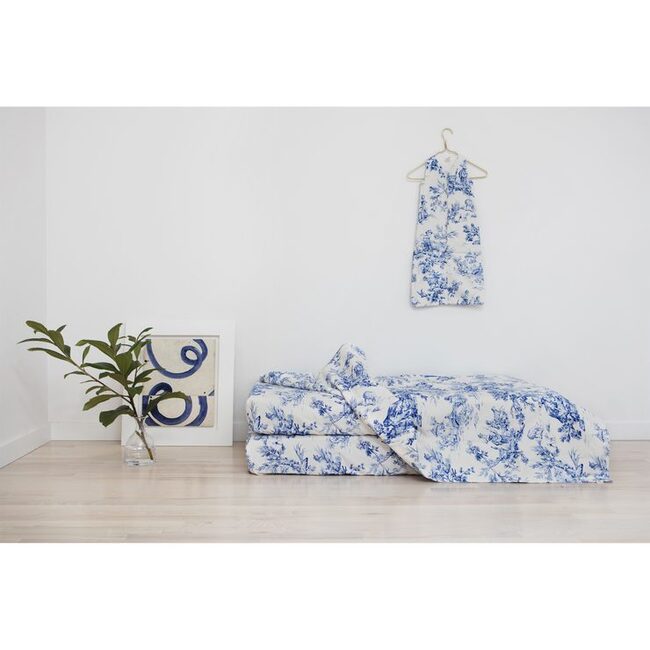 Large Blanket in Toile Cotton - Blankets - 3