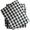 Crib Sheet, Black Gingham Cotton - Crib Sheets - 1 - thumbnail