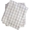 Crib Sheet in Beige Gingham Cotton - Sheets - 1 - thumbnail