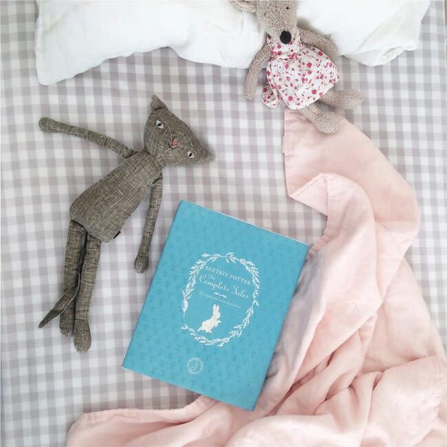 Crib Sheet in Beige Gingham Cotton - Sheets - 3