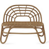 Rattan Rainbow Mini Bench, Natural - Kids Seating - 1 - thumbnail