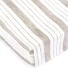 Crib Sheet in Striped Linen - Sheets - 2