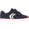 Junior Kilwi Sneakers, Navy & Red - Sneakers - 1 - thumbnail