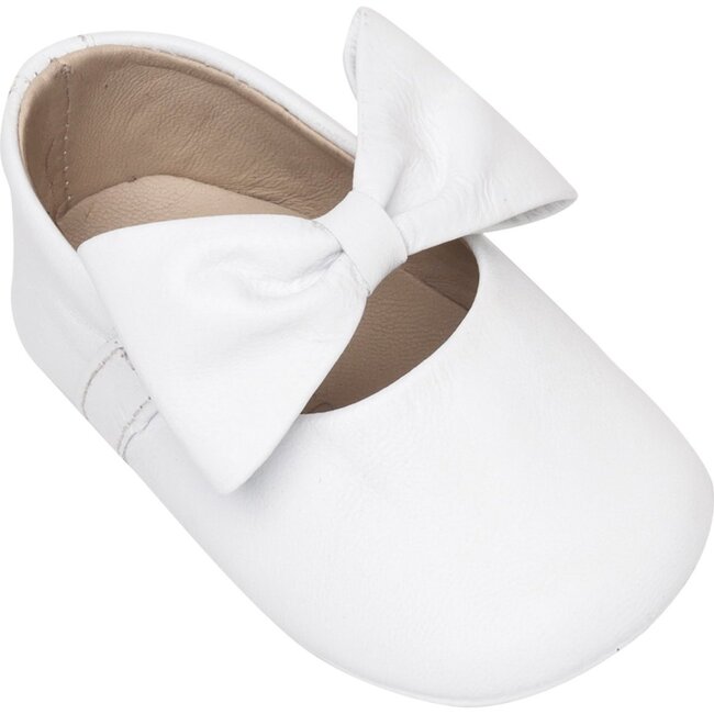 Baby Ballerina with Bow, White