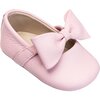 Baby Ballerina with Bow, Pink - Loafers - 1 - thumbnail