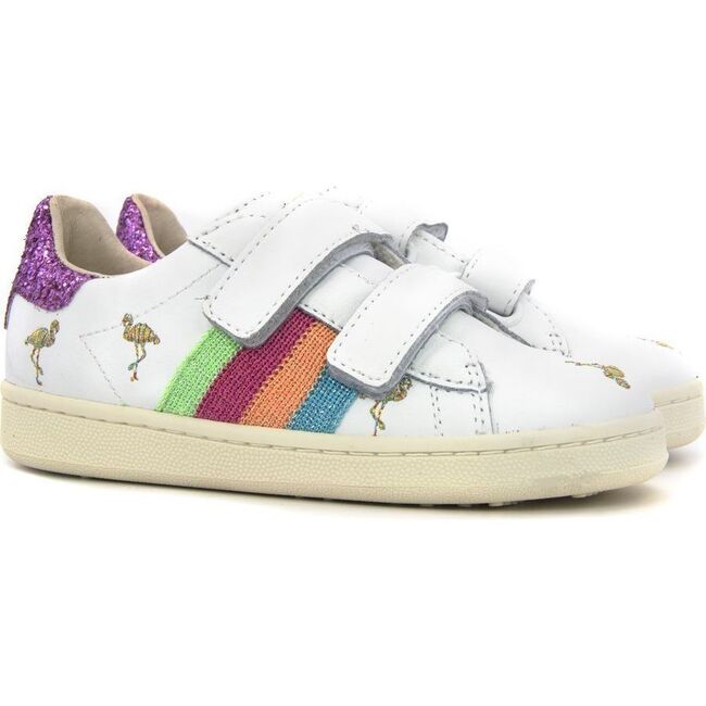 Velcro Mickey Sneakers, Pink - Sneakers - 1