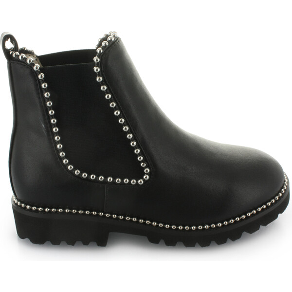 Victoria's Double Gore Studded Boot, Black - Hoo Shoes Shoes | Maisonette