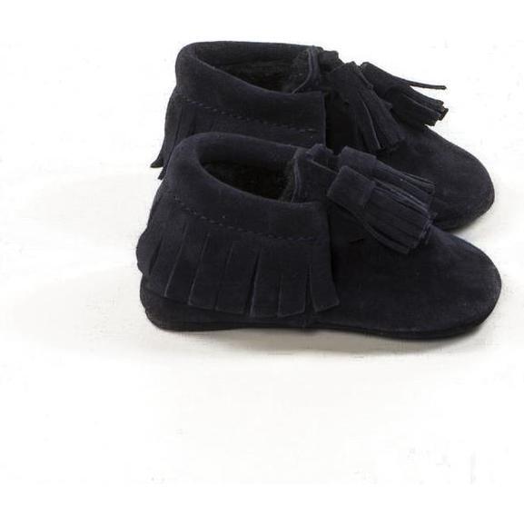 Tassle Moccasins, Navy