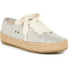 Agonis Teen Espadrille Sneaker, Metallic Silver - Sneakers - 1 - thumbnail